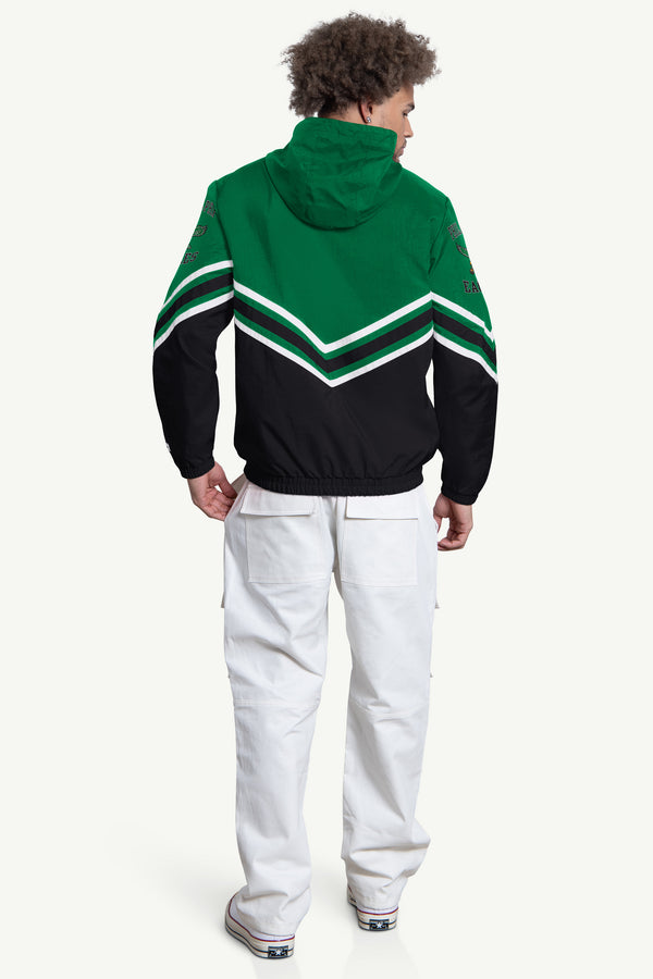 Starter MENS PHILADELPHIA EAGLES FAIR PLAY HALF ZIP HOODED PULLOVER