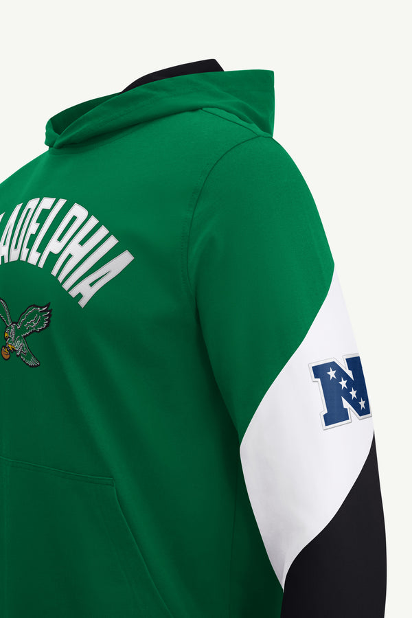 Starter MENS PHILADELPHIA EAGLES KELLY GREEN HOODIE