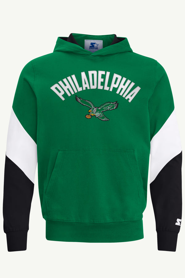 starter MENS PHILADELPHIA EAGLES KELLY GREEN HOODIE