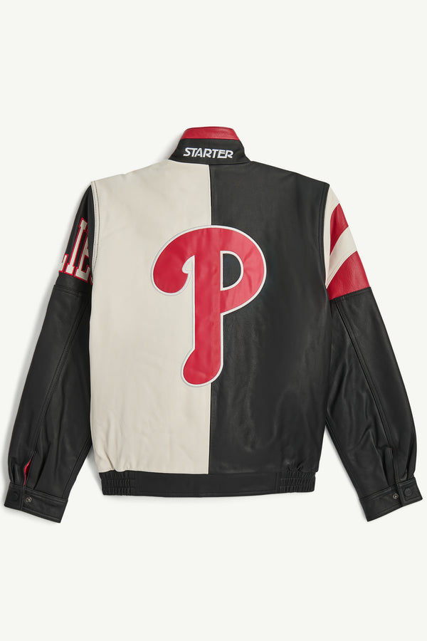 Starter MENS PHILADELPHIA PHILLIES RETRO LEATHER JACKET