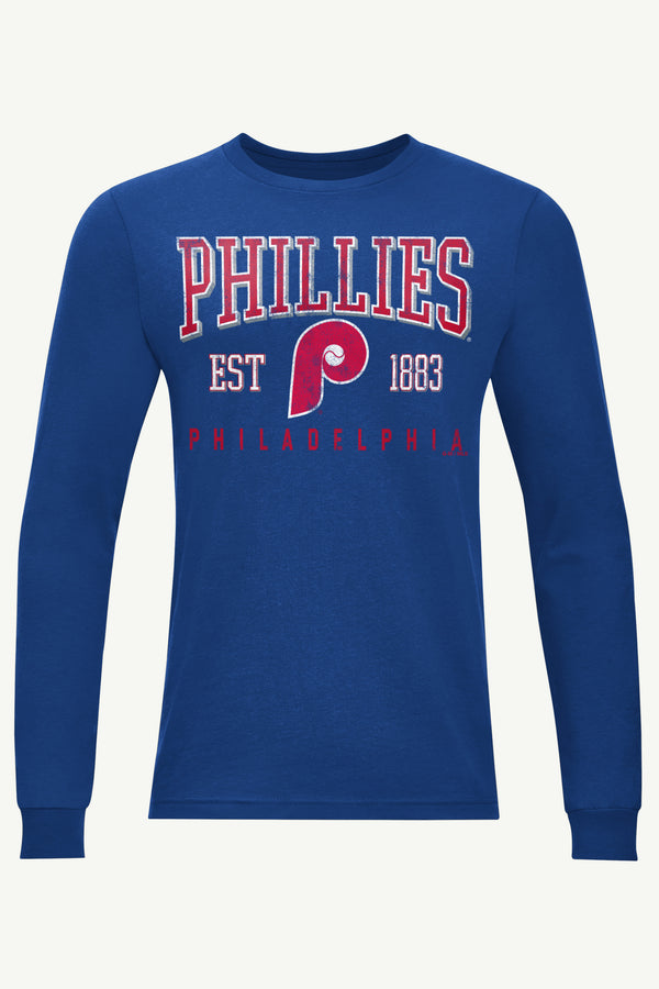starter MENS PHILADELPHIA PHILLIES RETRO LONG SLEEVE T SHIRT