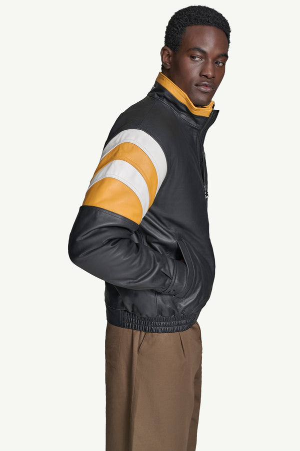Starter MENS PITTSBURGH STEELERS FULL ZIP LEATHER JACKET