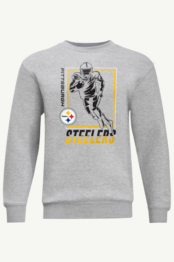 starter MENS PITTSBURGH STEELERS PLAYER GRID SWEATSHIRT