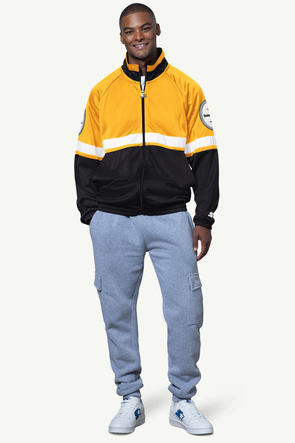 Starter MENS PITTSBURGH STEELERS VETERAN TRACK JACKET