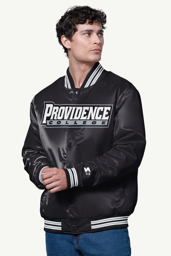 starter MENS PROVIDENCE FRIARS SATIN VARSITY JACKET