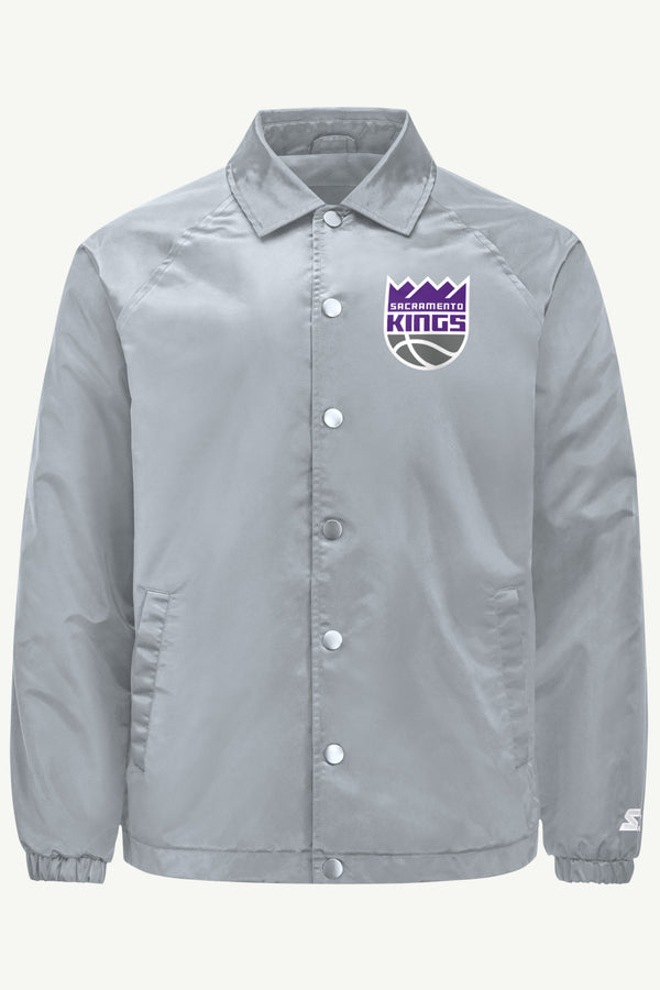 starter MENS SACRAMENTO KINGS HALF BALL COACHES JACKET