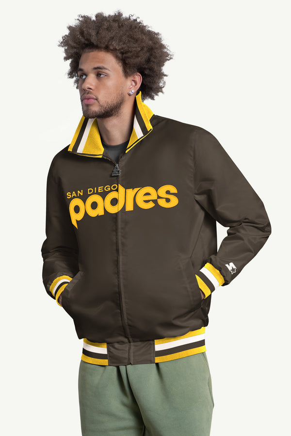 starter MENS SAN DIEGO PADRES CAPTAIN VARSITY JACKET