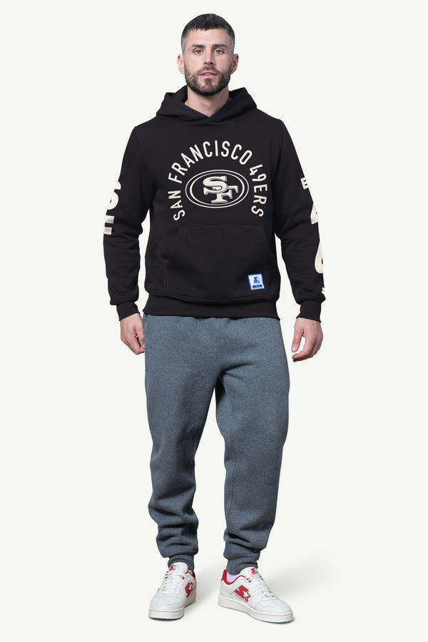 Starter MENS SAN FRANCISCO 49ERS HANDOFF FLEECE HOODIE