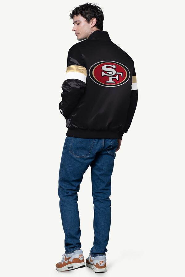 Starter MENS SAN FRANCISCO 49ERS SATIN VARSITY JACKET