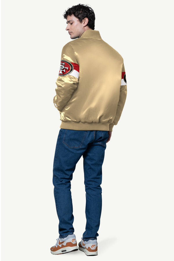 Starter MENS SAN FRANCISCO 49ERS SATIN VARSITY JACKET