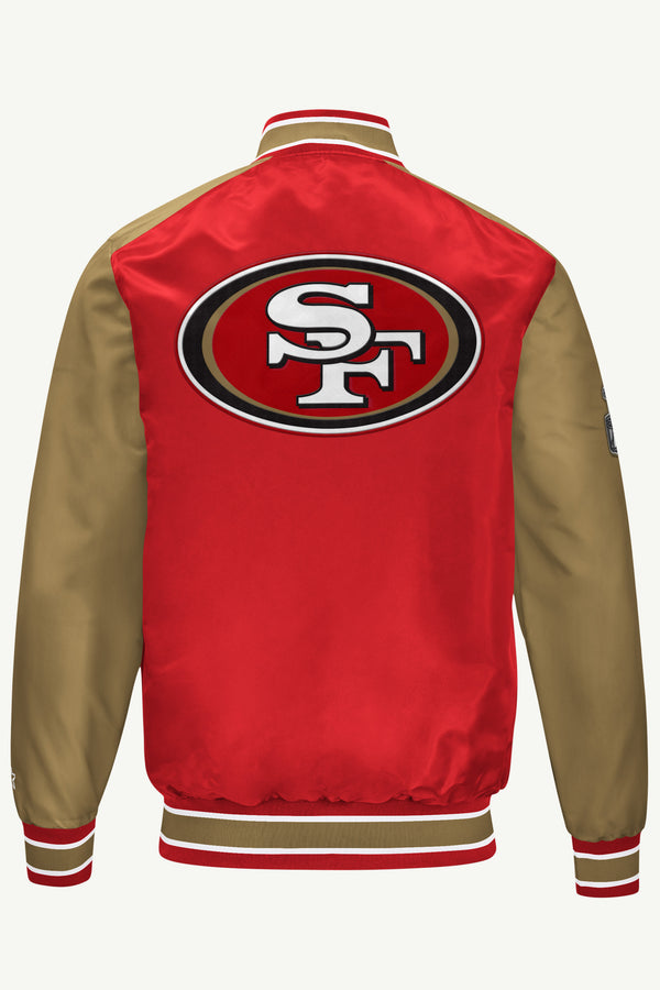 Starter MENS SAN FRANCISCO 49ERS SATIN VARSITY JACKET