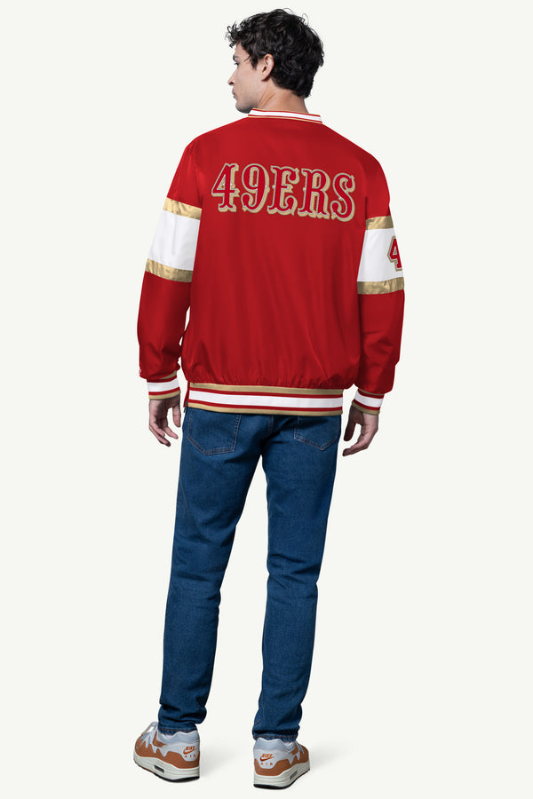 Starter MENS SAN FRANCISCO 49ERS SIGNAL COLLAR PULLOVER