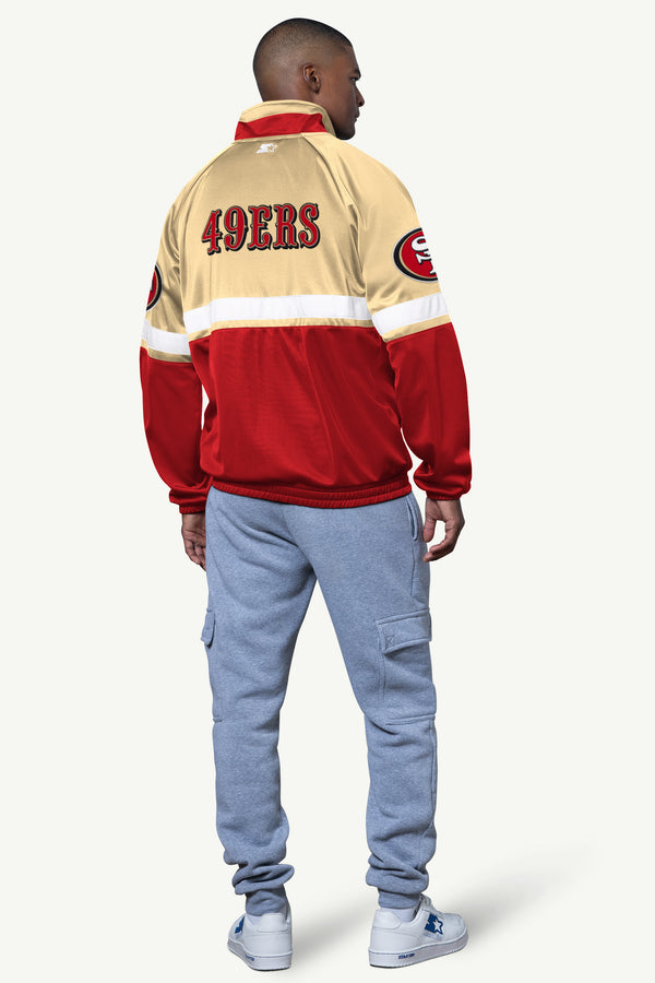 Starter MENS SAN FRANCISCO 49ERS VETERAN TRACK JACKET