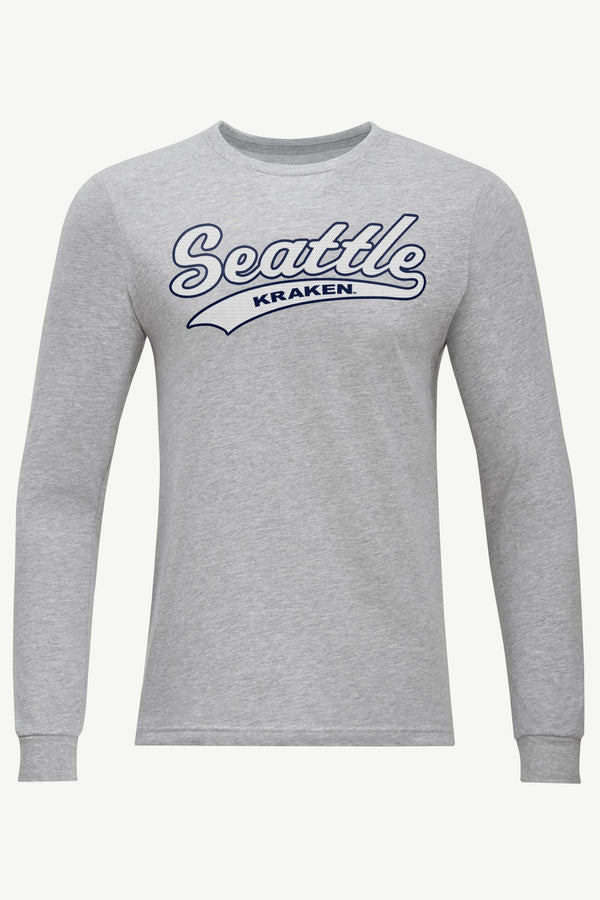 starter MENS SEATTLE KRAKEN TAILSWEEP LONG SLEEVE T SHIRT