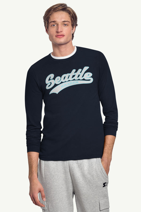 Starter MENS SEATTLE KRAKEN TAILSWEEP LONG SLEEVE T SHIRT