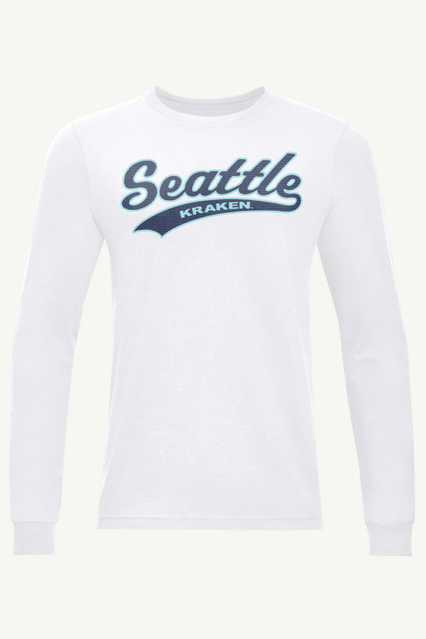 starter MENS SEATTLE KRAKEN TAILSWEEP LONG SLEEVE T SHIRT