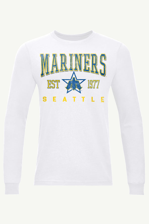 starter MENS SEATTLE MARINERS RETRO LONG SLEEVE T SHIRT