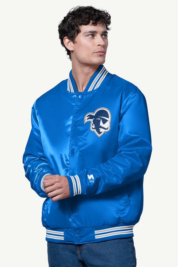 starter MENS SETON HALL PIRATES SATIN VARSITY JACKET