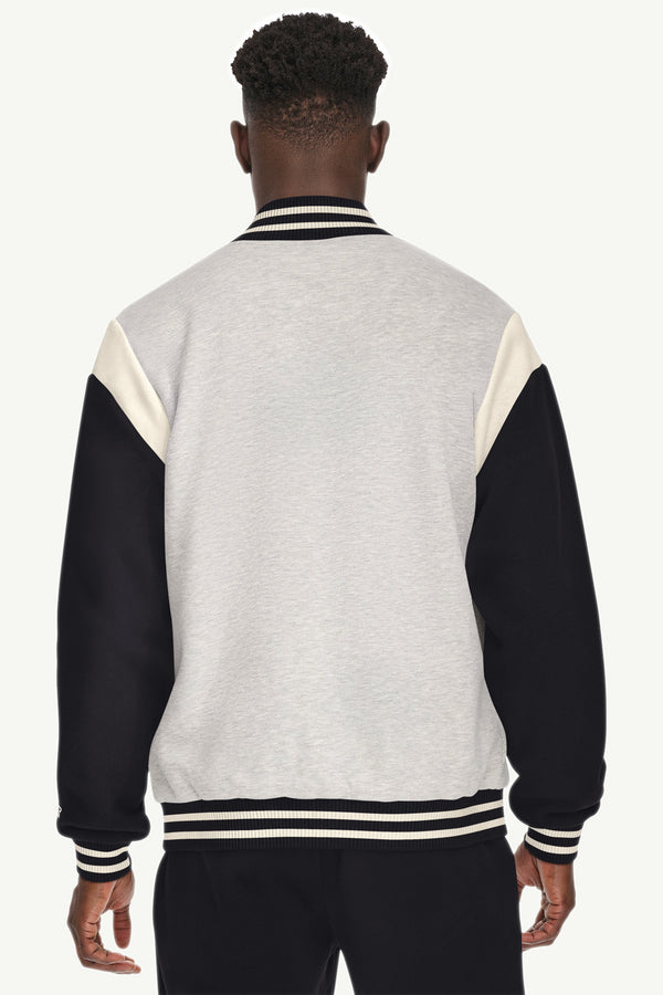 Starter MENS STARTER HEAVYWEIGHT FLEECE VARSITY JACKET