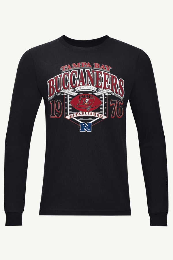 starter MENS TAMPA BAY BUCCANEERS 80s INSPIRED FIELD LONG SLEEVE T SHIRT