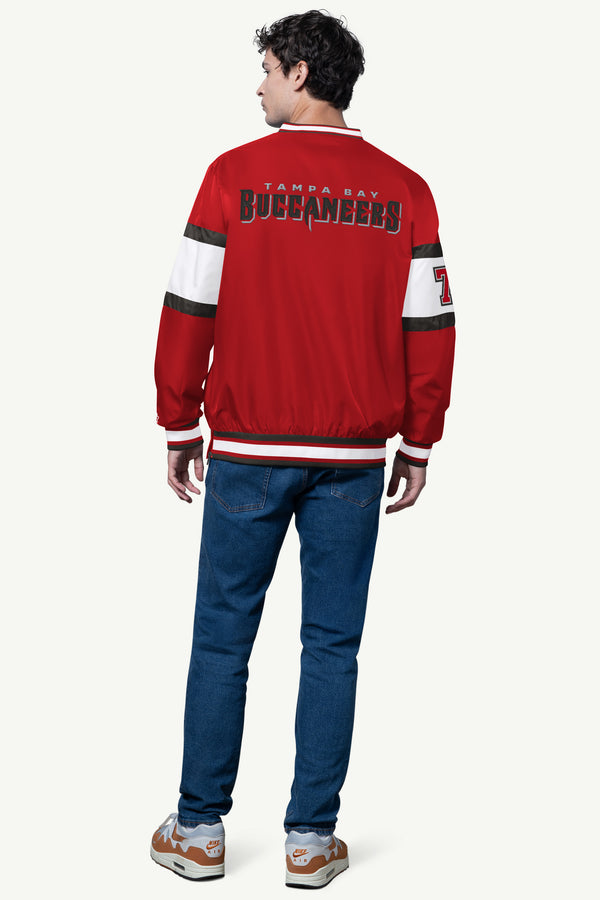 Starter MENS TAMPA BAY BUCCANEERS SIGNAL COLLAR PULLOVER