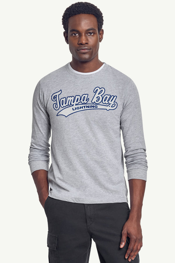 Starter MENS TAMPA BAY LIGHTNING TAILSWEEP LONG SLEEVE T SHIRT