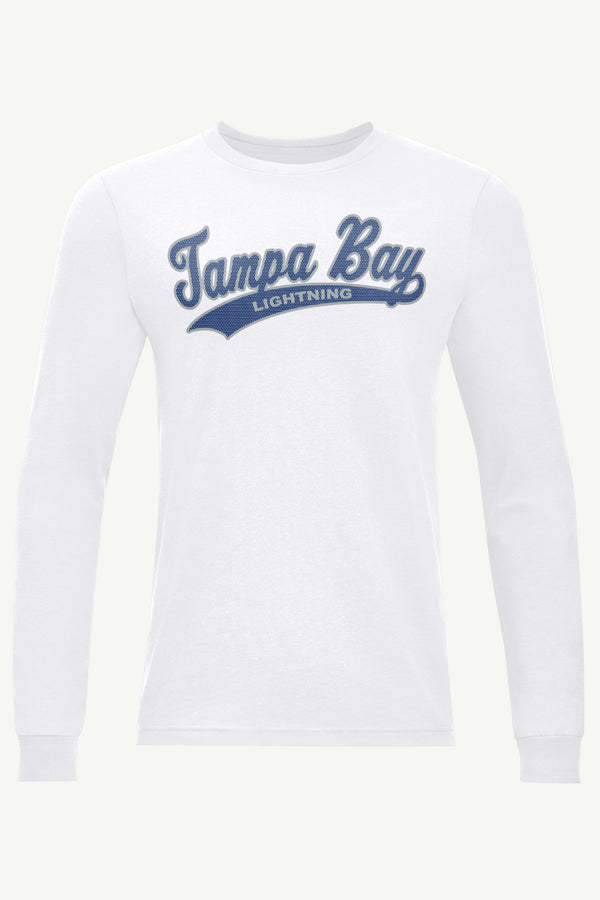 starter MENS TAMPA BAY LIGHTNING TAILSWEEP LONG SLEEVE T SHIRT