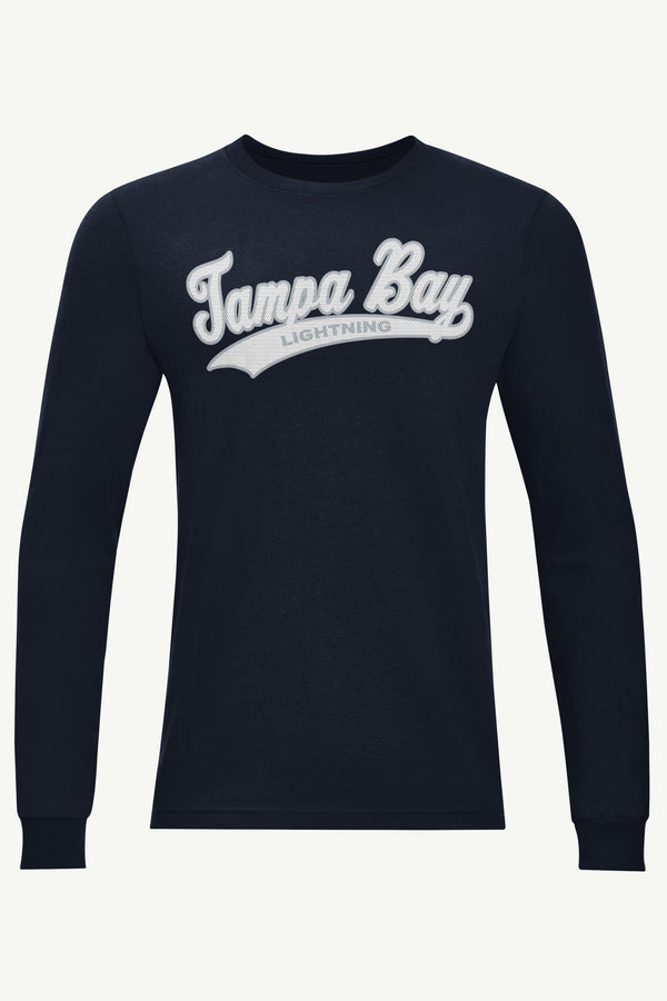starter MENS TAMPA BAY LIGHTNING TAILSWEEP LONG SLEEVE T SHIRT