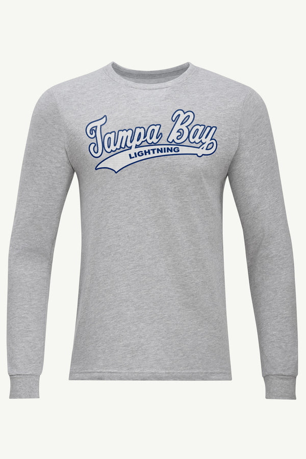 starter MENS TAMPA BAY LIGHTNING TAILSWEEP LONG SLEEVE T SHIRT