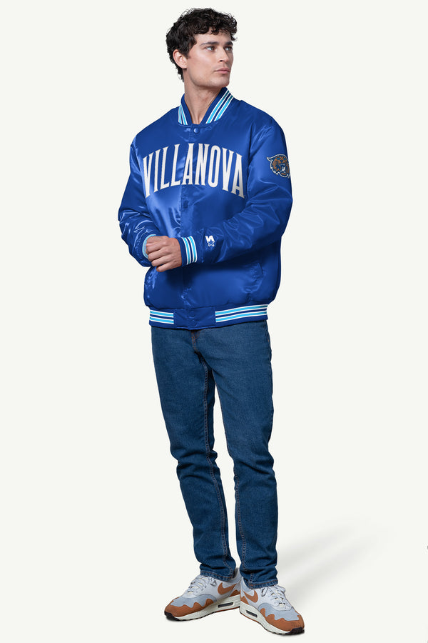 Starter MENS VILLANOVA WILDCATS SATIN VARSITY JACKET