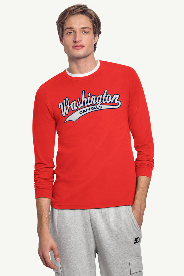 Starter MENS WASHINGTON CAPITALS TAILSWEEP LONG SLEEVE T SHIRT
