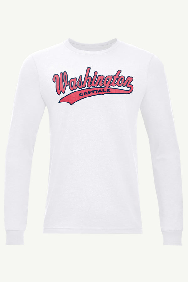 starter MENS WASHINGTON CAPITALS TAILSWEEP LONG SLEEVE T SHIRT