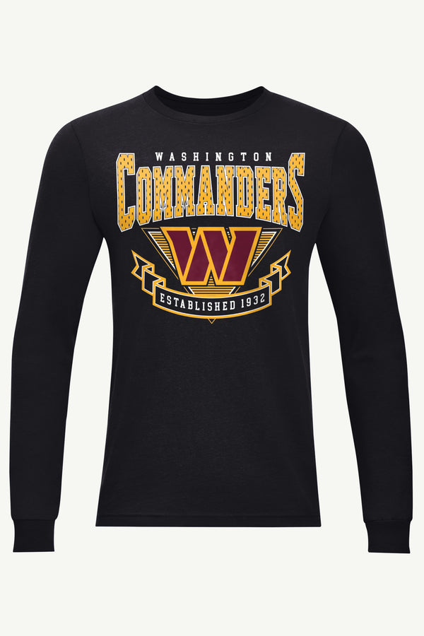 starter MENS WASHINGTON COMMANDERS 80's INSPIRED LONG SLEEVE T SHIRT