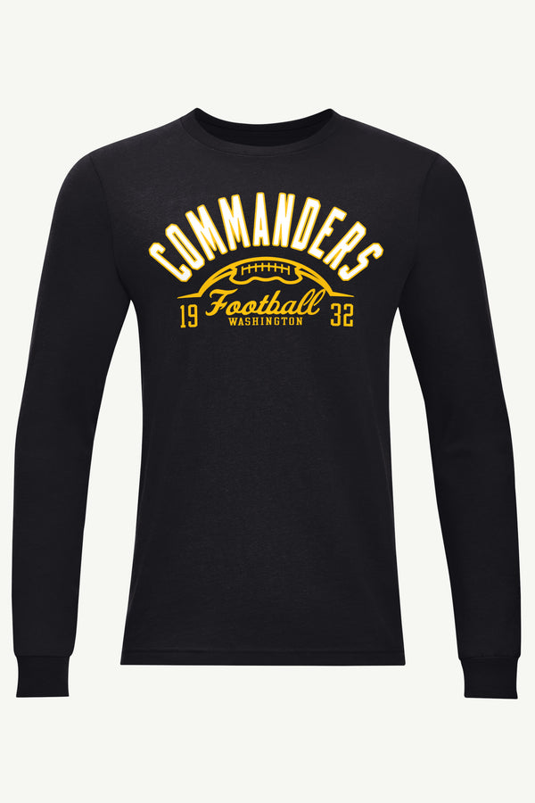 starter MENS WASHINGTON COMMANDERS HALF BALL LONG SLEEVE T SHIRT