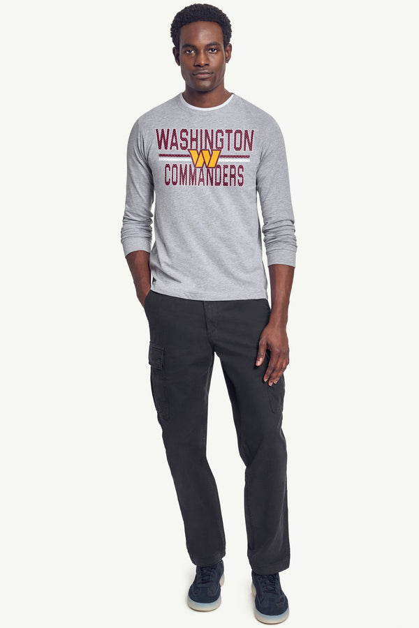 Starter MENS WASHINGTON COMMANDERS MESH LOOK LONG SLEEVE T SHIRT