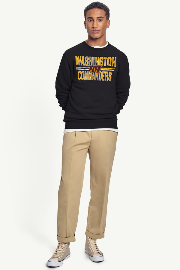 Starter MENS WASHINGTON COMMANDERS MESH LOOK SWEATSHIRT