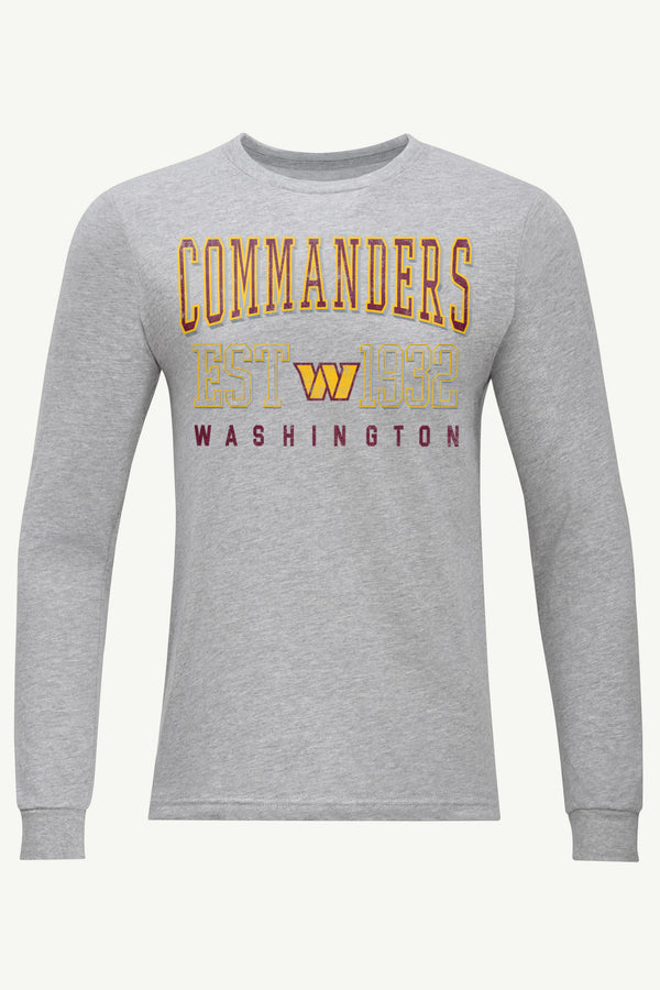 starter MENS WASHINGTON COMMANDERS RETRO LONG SLEEVE T SHIRT