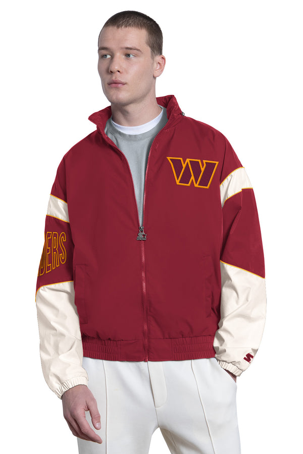 starter MENS WASHINGTON COMMANDERS THE GUST FULL ZIP JACKET