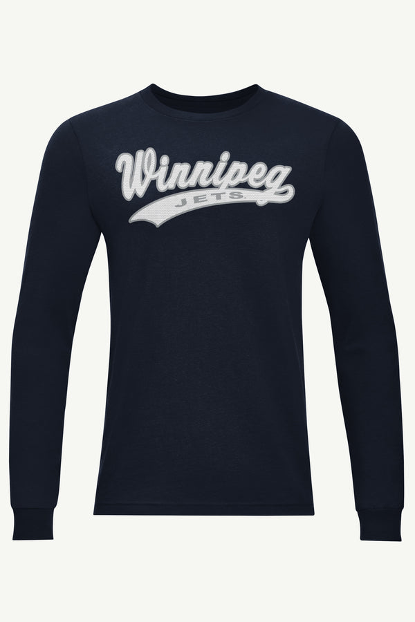 starter MENS WINNIPEG JETS TAILSWEEP LONG SLEEVE T SHIRT