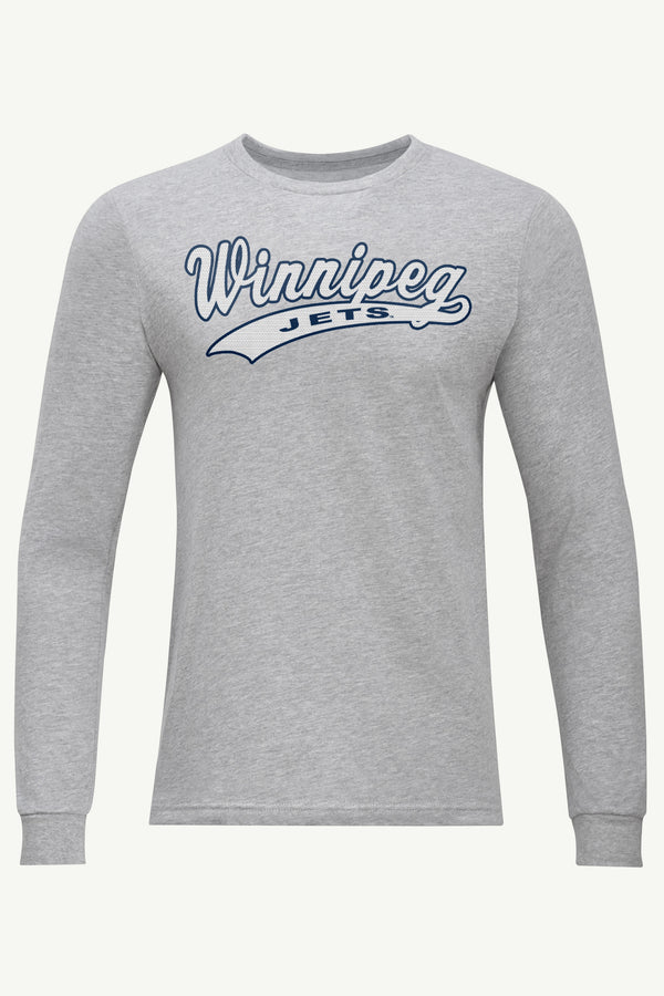 starter MENS WINNIPEG JETS TAILSWEEP LONG SLEEVE T SHIRT