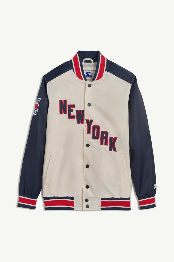 starter NEW YORK RANGERS THE RENEGADE VARSITY JACKET