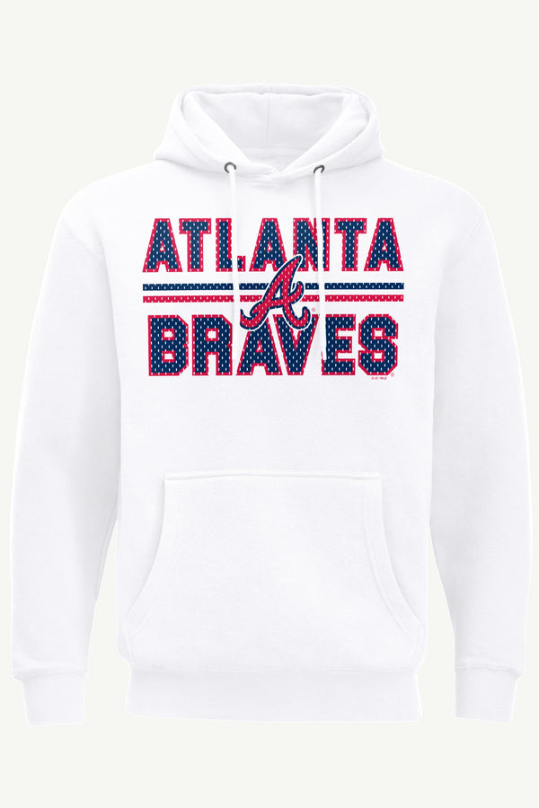 starter MENS ATLANTA BRAVES MESH LOOK HOODIE