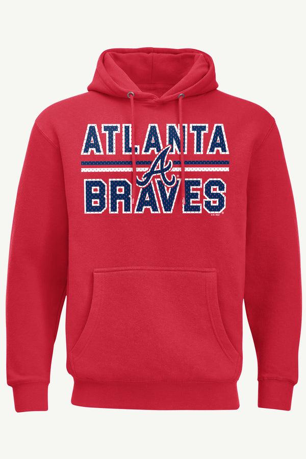 starter MENS ATLANTA BRAVES MESH LOOK HOODIE