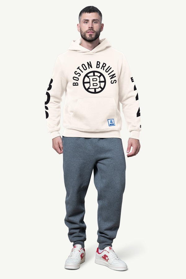Starter MENS BOSTON BRUINS HANDOFF FLEECE HOODIE