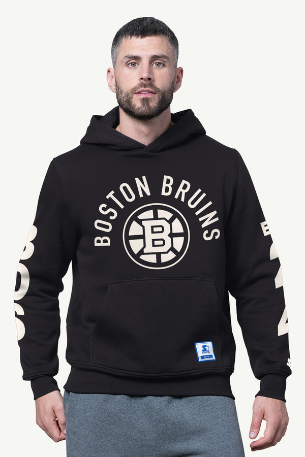 starter MENS BOSTON BRUINS HANDOFF FLEECE HOODIE