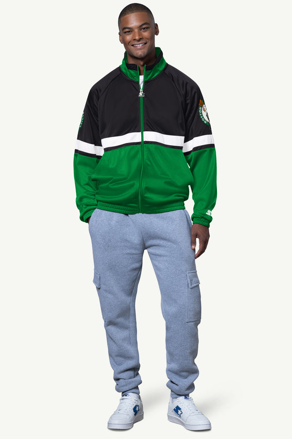 Starter MENS BOSTON CELTICS VETERAN TRACK JACKET
