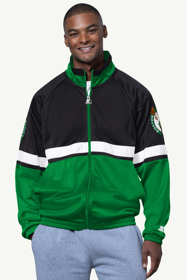 starter MENS BOSTON CELTICS VETERAN TRACK JACKET