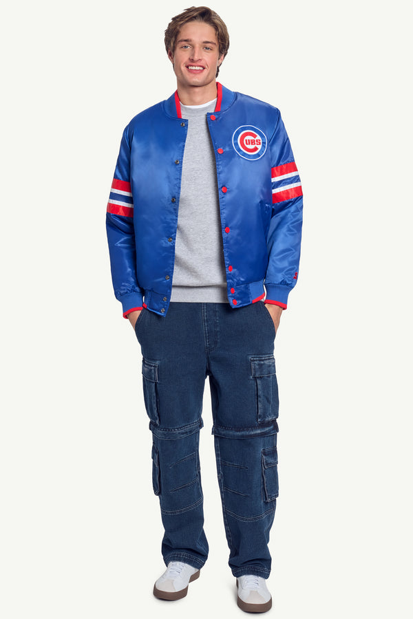Starter MENS CHICAGO CUBS SATIN JACKET