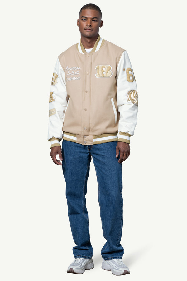 Starter MENS CINCINNATI BENGALS VARSITY JACKET