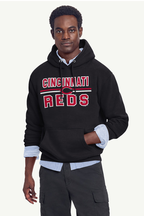 Starter MENS CINCINNATI REDS MESH LOOK HOODIE